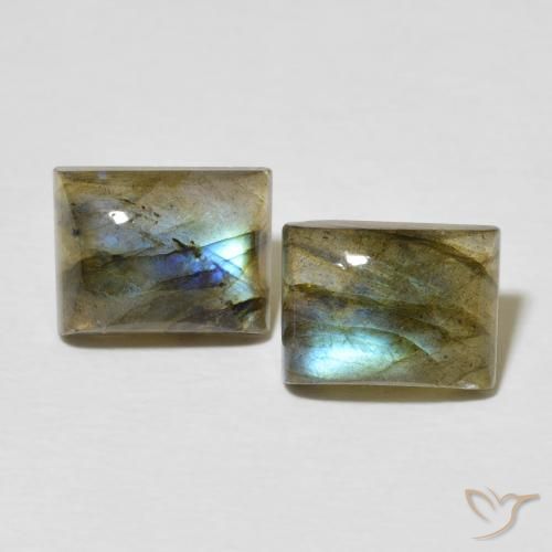 5.04ctw Natural Multicolor Labradorite, Baguette, Translucent
