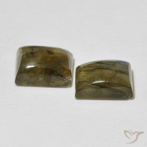 Labradorite Gemstones in 9 x 7 mm (calibrated) Size for Sale, Labradorite Stones in Multicolor Color