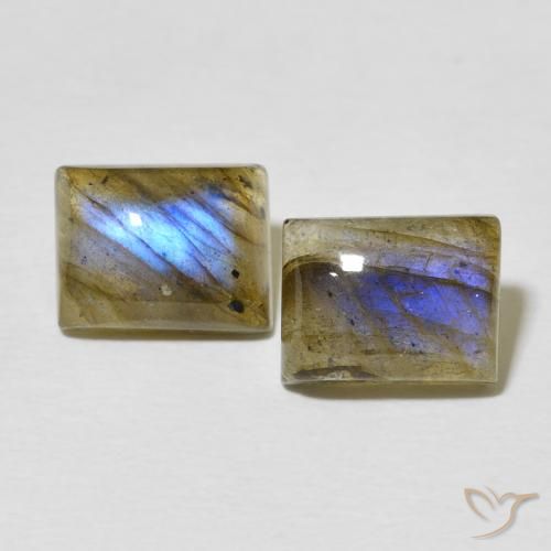 5.05ctw Natural Multicolor Labradorite, Baguette, Translucent