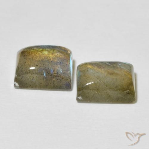 Labradorite Gemstones in 9 x 7 mm (calibrated) Size for Sale, Labradorite Stones in Multicolor Color