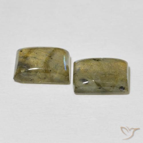 Labradorite Gemstones in 9 x 7 mm (calibrated) Size for Sale, Labradorite Stones in Multicolor Color
