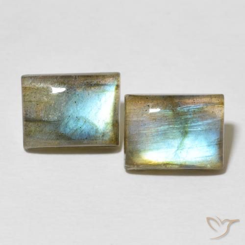4.89ctw Natural Multicolor Labradorite, Baguette, Translucent