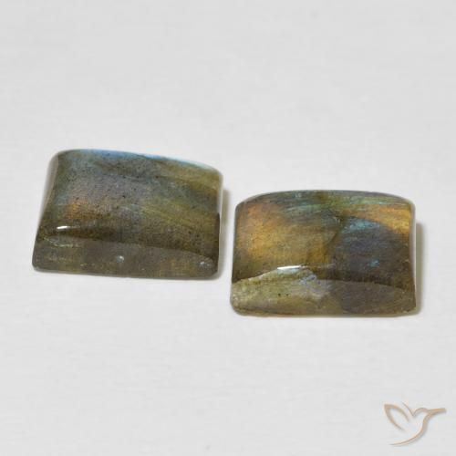 Labradorite Gemstones in 9 x 7 mm (calibrated) Size for Sale, Labradorite Stones in Multicolor Color