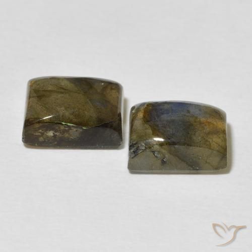 Labradorite Gemstones in 9 x 7 mm (calibrated) Size for Sale, Labradorite Stones in Multicolor Color