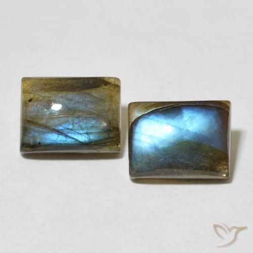 5.31ctw Natural Multicolor Labradorite, Baguette, Translucent