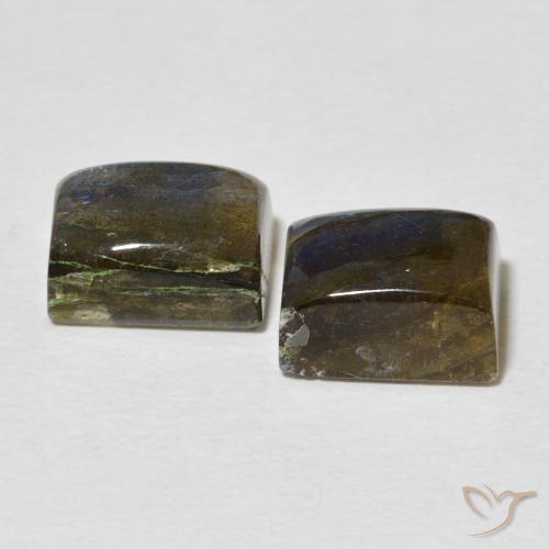Labradorite Gemstones in 9 x 7 mm (calibrated) Size for Sale, Labradorite Stones in Multicolor Color