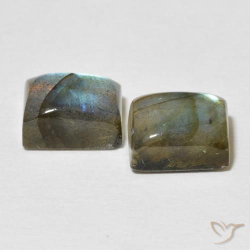 Labradorite Gemstones in 9 x 7 mm (calibrated) Size for Sale, Labradorite Stones in Multicolor Color