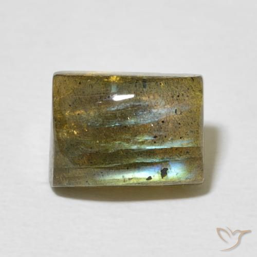 2.87ct Natural Multicolor Labradorite, Baguette, Translucent