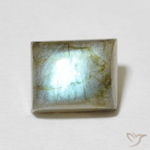 3.41ct Natural Multicolor Labradorite, Baguette, Translucent