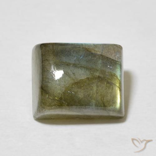 3.66ct Natural Multicolor Labradorite, Baguette, Translucent