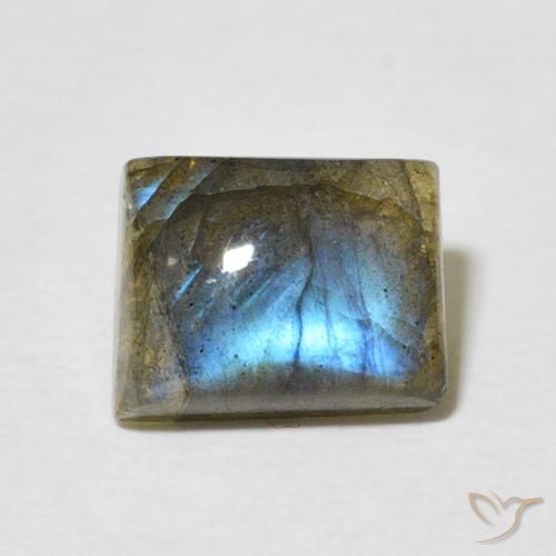 2.66ct Natural Multicolor Labradorite, Baguette, Translucent