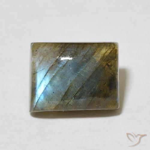 2.99ct Natural Multicolor Labradorite, Baguette, Translucent