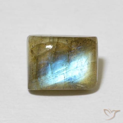 2.52ct Natural Multicolor Labradorite, Baguette, Translucent