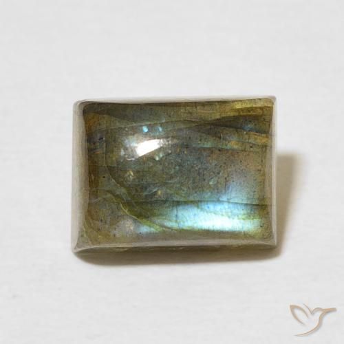 2.96ct Natural Multicolor Labradorite, Baguette, Translucent