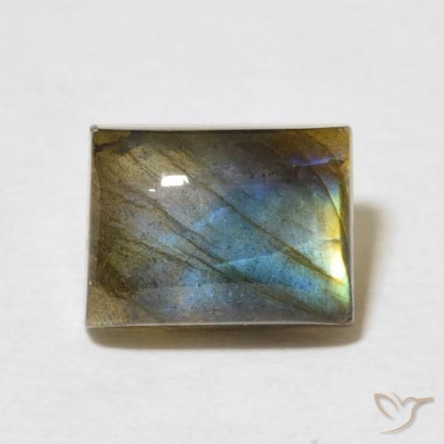 3.22ct Natural Multicolor Labradorite, Baguette, Translucent