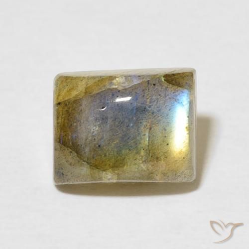 2.89ct Natural Multicolor Labradorite, Baguette, Translucent