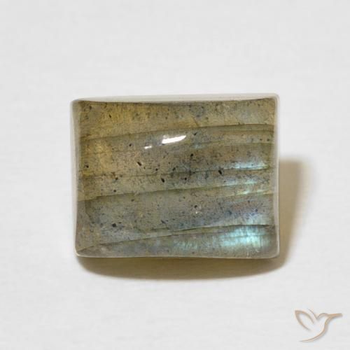 3.57ct Natural Multicolor Labradorite, Baguette, Translucent