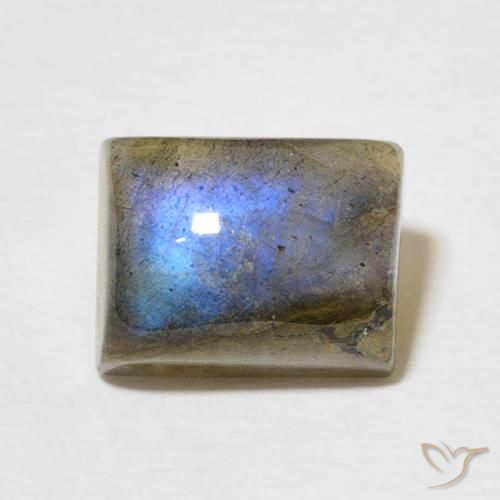 3.48ct Natural Multicolor Labradorite, Baguette, Translucent