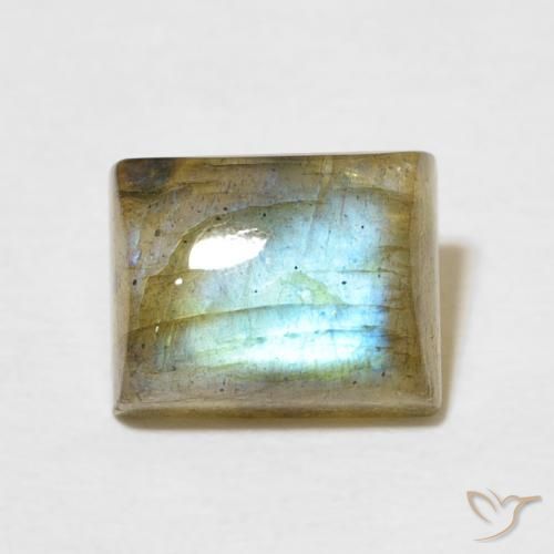 3.04ct Natural Multicolor Labradorite, Baguette, Translucent
