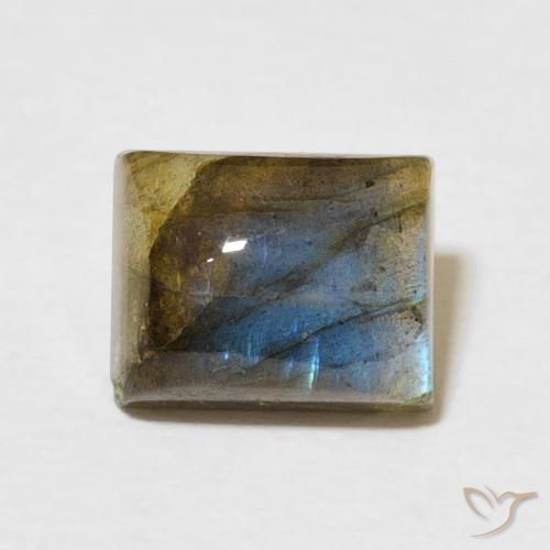 2.91ct Natural Multicolor Labradorite, Baguette, Translucent