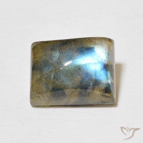 2.91ct Natural Multicolor Labradorite, Baguette, Translucent