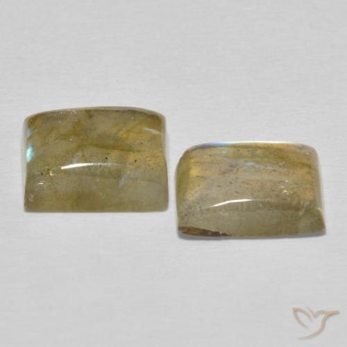 Labradorite Gemstones in 9 x 7 mm (calibrated) Size for Sale, Labradorite Stones in Multicolor Color