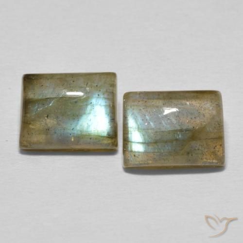 5.81ctw Natural Multicolor Labradorite, Baguette, Translucent