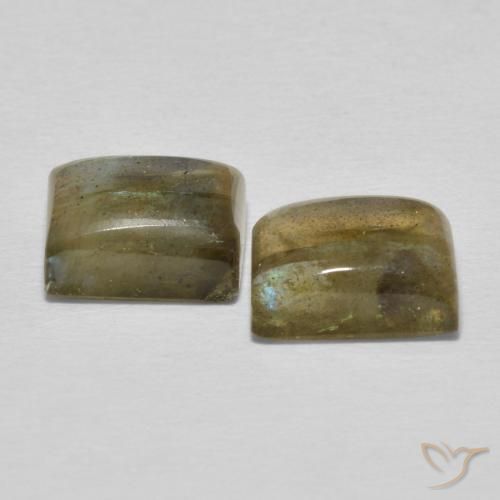 Labradorite Gemstones in 9 x 7 mm (calibrated) Size for Sale, Labradorite Stones in Multicolor Color