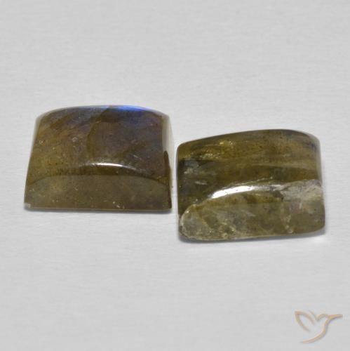 Labradorite Gemstones in 9 x 7 mm (calibrated) Size for Sale, Labradorite Stones in Multicolor Color