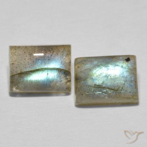6.29ctw Natural Multicolor Labradorite, Baguette, Translucent