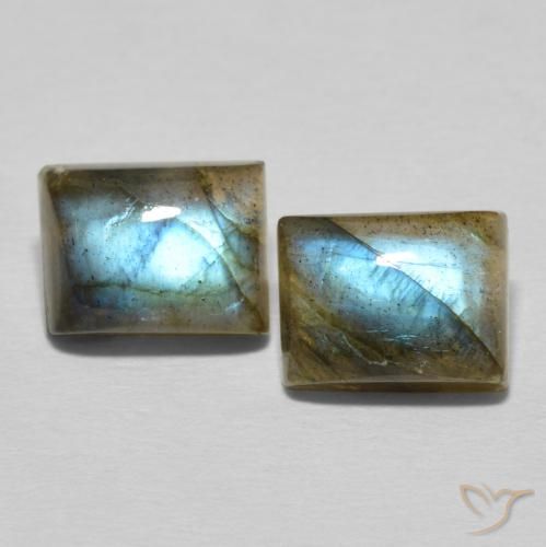 5.77ctw Natural Multicolor Labradorite, Baguette, Translucent