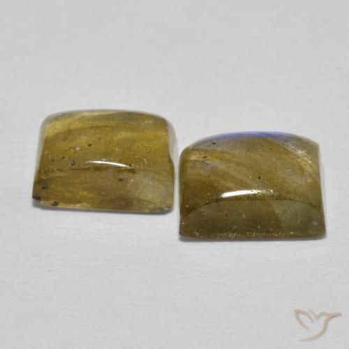 Labradorite Gemstones in 9 x 7 mm (calibrated) Size for Sale, Labradorite Stones in Multicolor Color