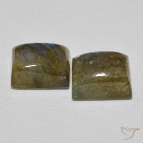 Labradorite Gemstones in 9 x 7 mm (calibrated) Size for Sale, Labradorite Stones in Multicolor Color