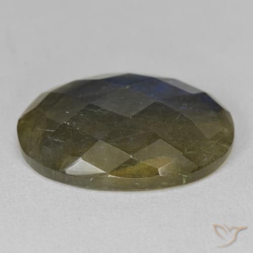 Labradorite Gemstone in 22.3 x 16.1 mm Size for Sale, Labradorite Stone in Multicolor Color
