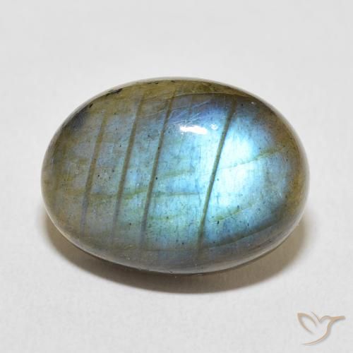 13.36ct Natural Multicolor Labradorite, Oval, Translucent
