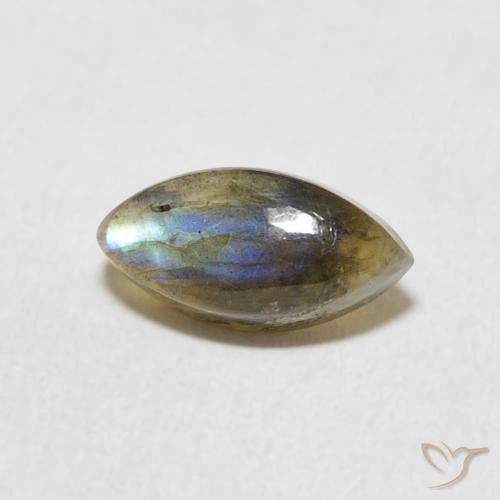 1.39ct Natural Multicolor Labradorite, Marquise, Translucent
