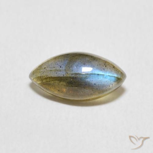 1.31ct Natural Multicolor Labradorite, Marquise, Translucent