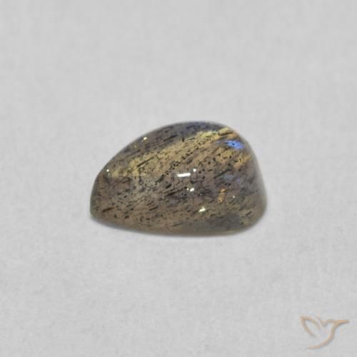 Labradorite Gemstone in 6.4 x 4.1 mm Size for Sale, Labradorite Stone in Multicolor Color