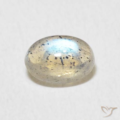 0.64ct Natural Multicolor Labradorite, Oval, Translucent