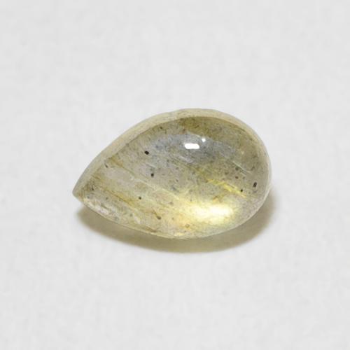 0.43ct Natural Multicolor Labradorite, Pear Shape, Translucent