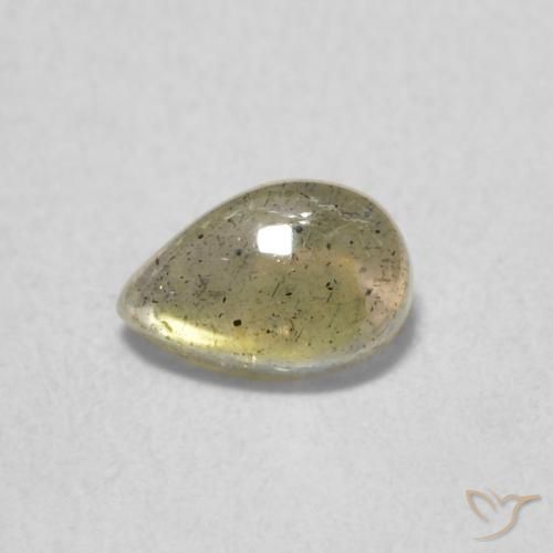 0.40ct Natural Multicolor Labradorite, Pear Shape, Translucent