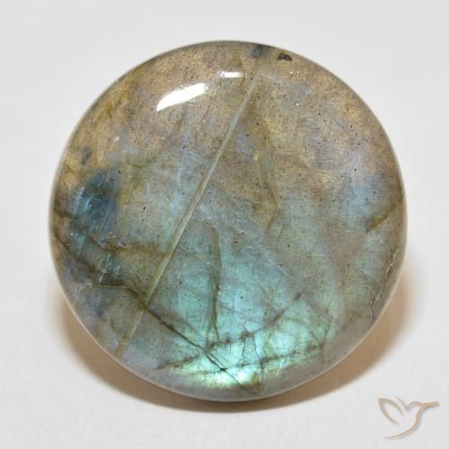 30.10ct Natural Multicolor Labradorite, Round, Translucent