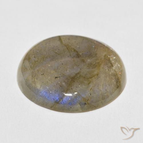 Labradorite Gemstone in 25.3 mm Size for Sale, Labradorite Stone in Multicolor Color