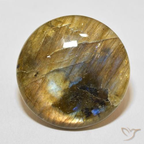 28.60ct Natural Multicolor Labradorite, Round, Translucent