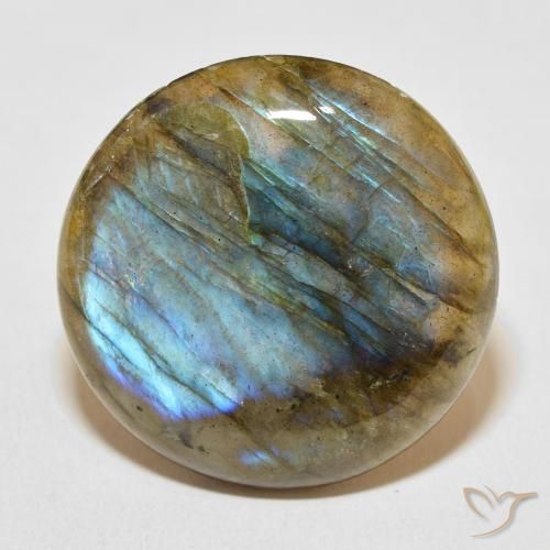 27.33ct Natural Multicolor Labradorite, Round, Translucent