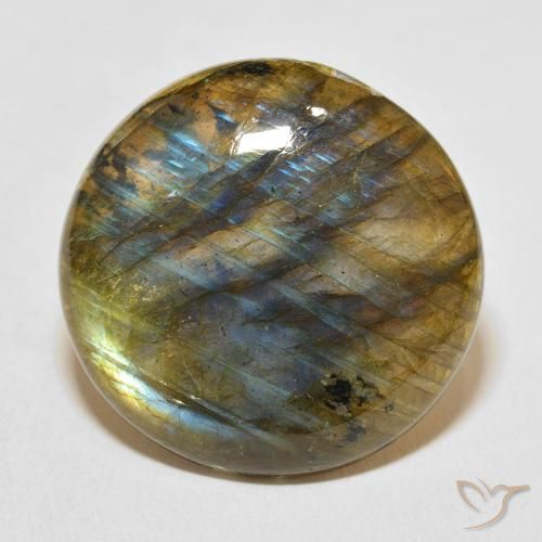 27.85ct Natural Multicolor Labradorite, Round, Translucent