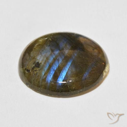Labradorite Gemstone in 24.7 mm Size for Sale, Labradorite Stone in Multicolor Color