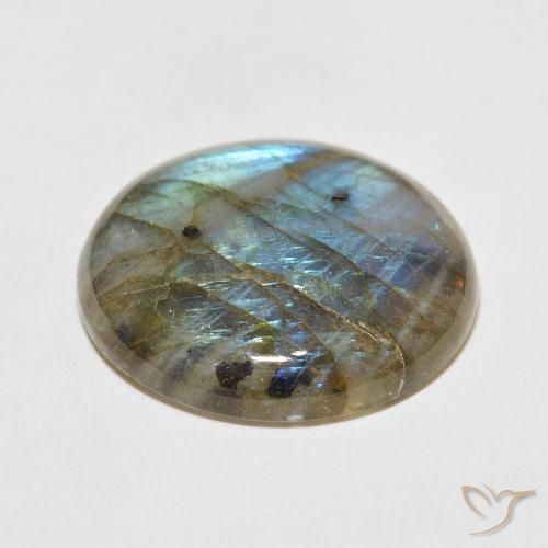 Labradorite Gemstone in 25.6 mm Size for Sale, Labradorite Stone in Multicolor Color