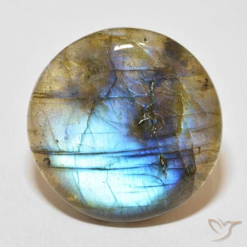 33.10ct Natural Multicolor Labradorite, Round, Translucent