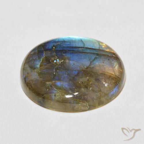 Labradorite Gemstone in 25.4 mm Size for Sale, Labradorite Stone in Multicolor Color